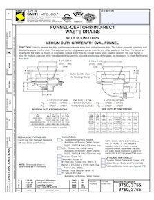 3750-3755 Round Top and Oval Funnel - Jay R. Smith Mfg. Co.
